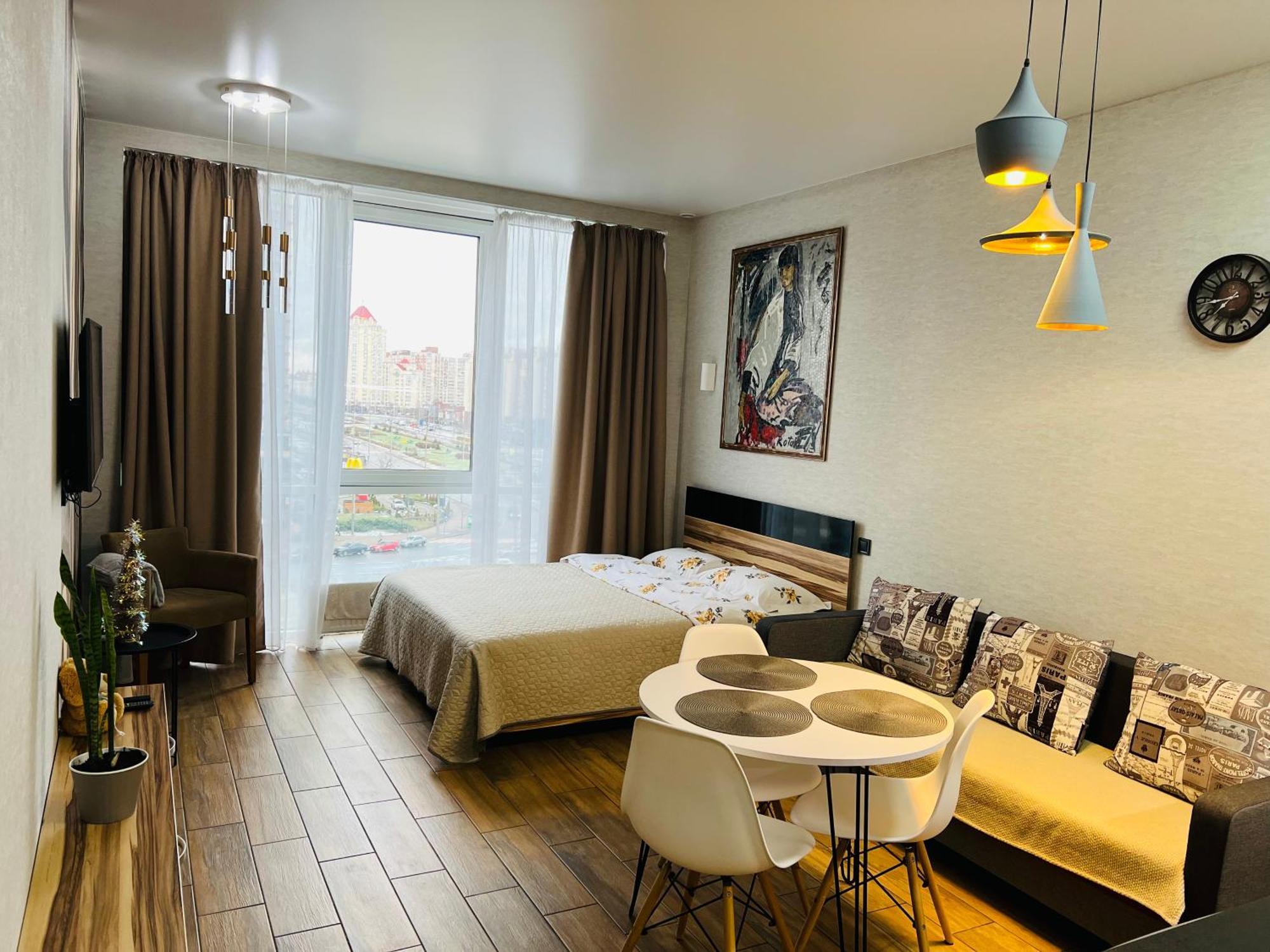 Apartment Smart Plaza Obolon' Kiew Exterior foto