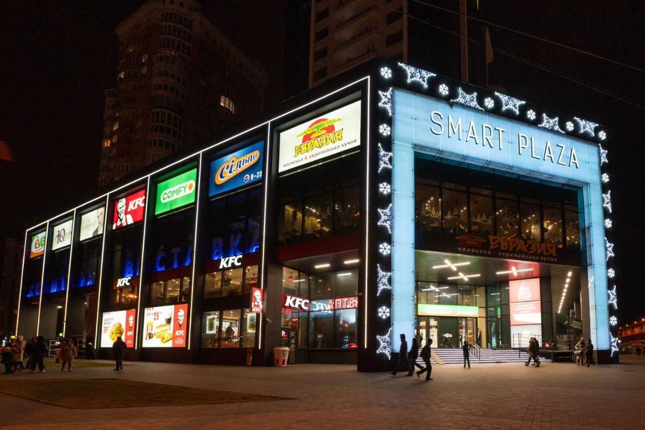 Apartment Smart Plaza Obolon' Kiew Exterior foto